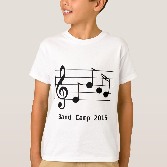 Musikalische Notation Band Camp T-Shirt (Vorderseite)