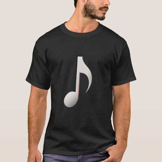Musikalische Note - acht Note T-Shirt (Vorderseite)