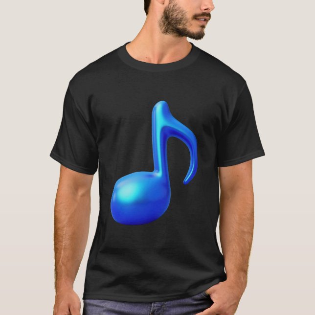 Musikalische Note - acht Note T-Shirt (Vorderseite)