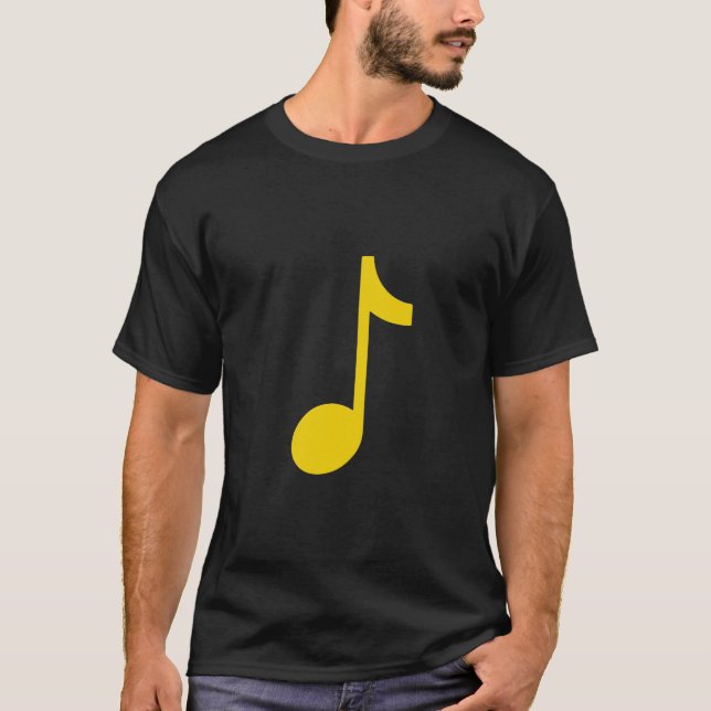 Musikalische Note - acht Note T-Shirt (Vorderseite)