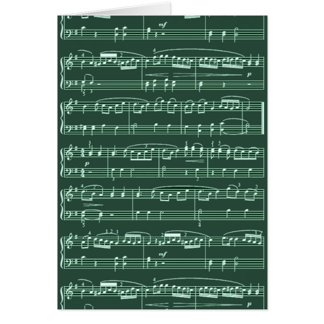 musikalische Note gemustert (Vorne)