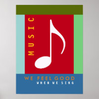 musikalische Note, Gesang, bunte Musik inspiriert