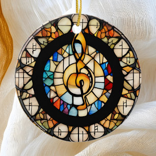 Musikalische Note Keramik Ornament