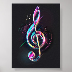 Musikalische Note Poster