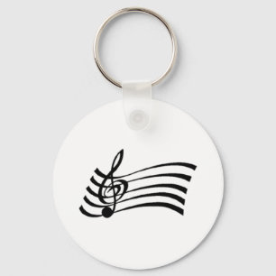 Musikalische Note Schlüsselanhänger