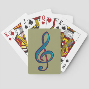 musikalische Note Spielkarten