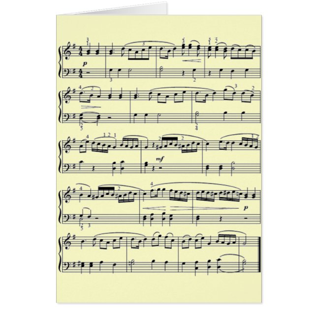 musikalische Noten (Vorne)