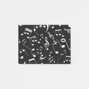 Musikalische Noten 2 Post-it Klebezettel