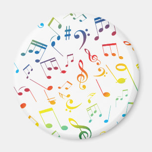 Musikalische Noten 4 Magnet