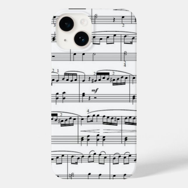 musikalische Noten Case-Mate iPhone Hülle (Rückseite)