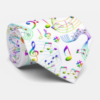 Musikalische Noten farbenfroh