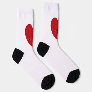 Musikalische Noten im Herzen, Crew Socken