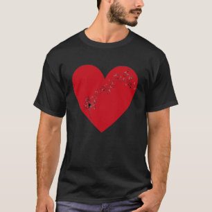 Musikalische Noten im Herzen, T - Shirt