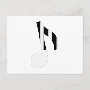 Musikalische Noten Postkarte