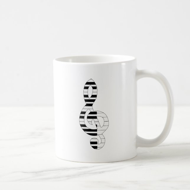 musikalische Noten Tasse (Rechts)