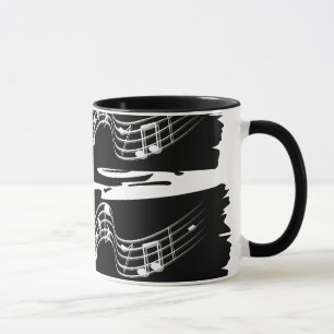 Musikalische Noten Tasse