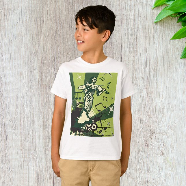 Musikalische Notizen für den Violinspieler T-Shirt (Von Creator hochgeladen)