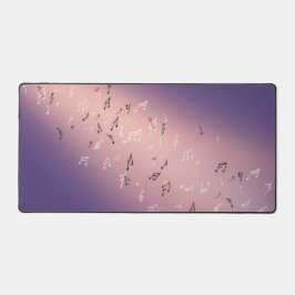 Musikalische Notizen im Mondlicht Schreibtischunterlage