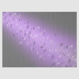 Musikalische Notizen im Mondlicht Seidenpapier