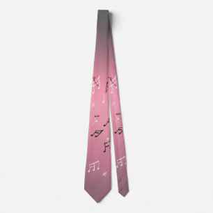 Musikalische Notizen Rosa Light Neck Tie Krawatte
