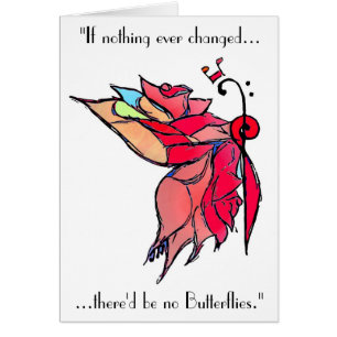 Musikalische Schmetterlings-Karte