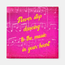 Musikalische Schritte - Cha-Cha-Charming-Magnet