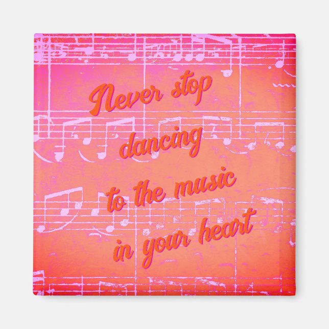 Musikalische Schritte - Mango Tango Magnet (Vorne)