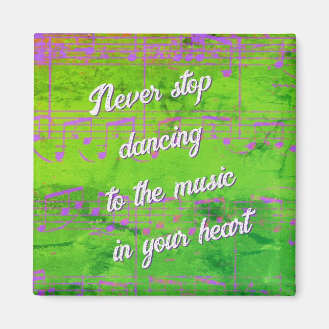 Musikalische Schritte - Neues Jazz-Magnet Magnet (Vorne)