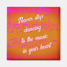 Musikalische Schritte - Sunset Samba Magnet