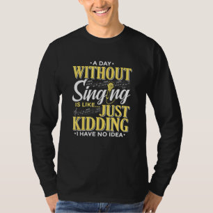 Musikalische Sounds Sänger oder Musik T-Shirt