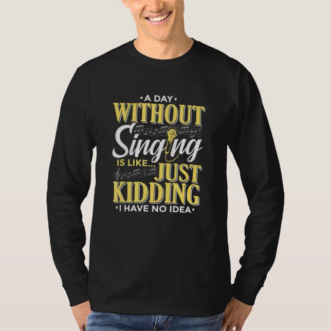 Musikalische Sounds Sänger oder Musik T-Shirt (Vorderseite)