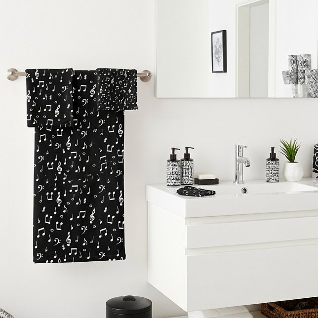 musikalische Symbole Badhandtuch Set (Von Creator hochgeladen)