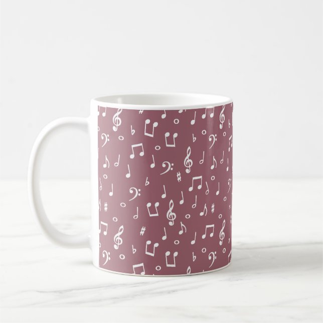 musikalische Symbole Kaffeetasse (Links)