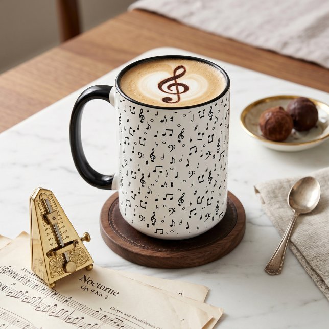 Musikalische Symbole Tasse (Von Creator hochgeladen)