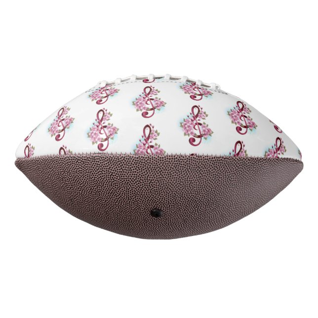 Musikalische Tischtennisnotizen mit Sakura-Blume Football (Gedreht 270)