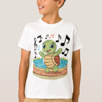 Musikalische Turtle mit Mikrofon