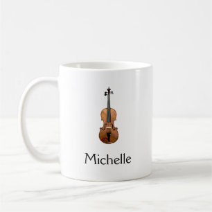Musikalische Violine Personalisiert Kaffeetasse