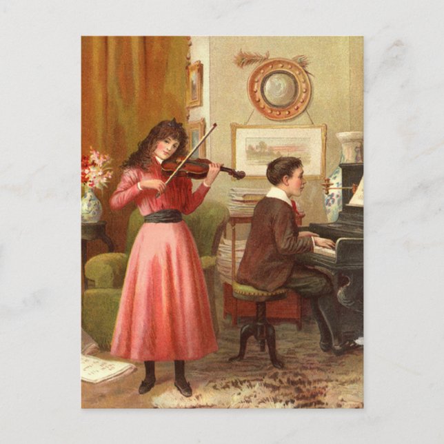Musikalischer Abend Postkarte (Vorderseite)