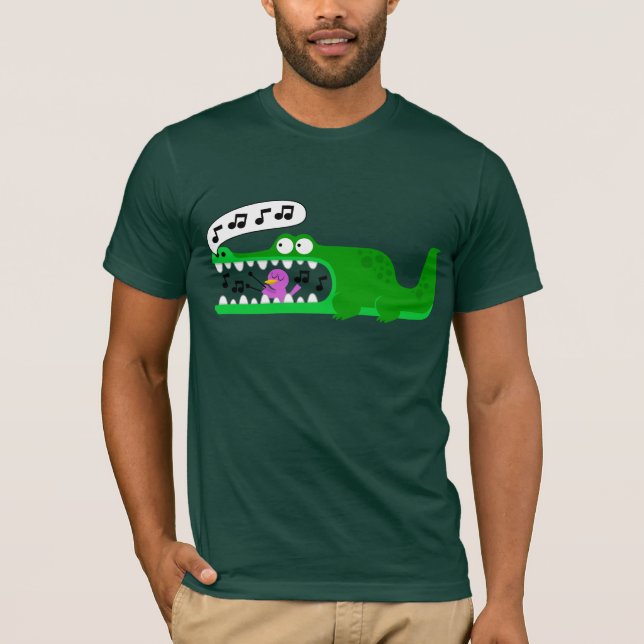Musikalischer Alligator T-Shirt (Vorderseite)