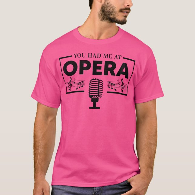 Musikalischer Chor Opernsänger T-Shirt (Vorderseite)
