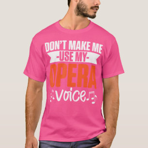 Musikalischer Chor Opernsänger T-Shirt