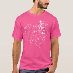 Musikalischer Herz Sänger Komponist Musiker Songwr T-Shirt