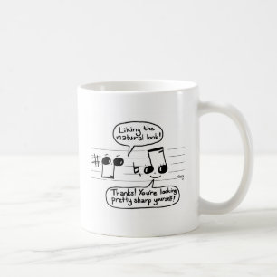 Musikalischer Humor-Cartoon Kaffeetasse