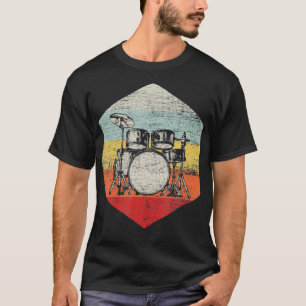 Musikalischer Instrumentenmusiker Drummer gibt Sch T-Shirt