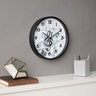 Musikalischer Stern merkt Designer-Muster Wanduhr