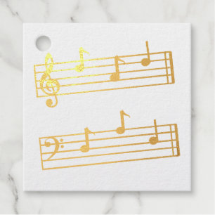 MUSIKALISCHER VATER NOTES TREBLE BASS CLEF STAVES  GESCHENKANHÄNGER