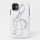 Musikalischer Violinschlüssel Case-Mate iPhone Hülle (Rückseite)