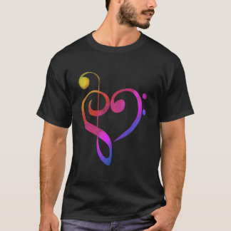 Musikalisches farbenfrohes Thema Musik Hoddie T-Shirt
