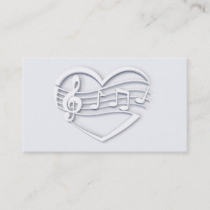 Musikalisches Herz Visitenkarte