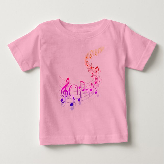 Musikalisches Kleinkind-Rüsche-T-Shirt Baby T-shirt (Vorderseite)